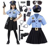 Spooktacular Creations Costume de policier for girls, costume de policier pour les jeux de rôle des enfants et l'habillage d'Halloween-S