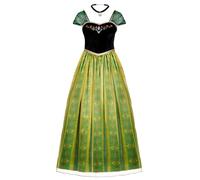 Spooktacular Creations Costume de princesse adulte pour femme, robe de fée verte avec collier pour déguisement d'Halloween, jeu de rôle-L
