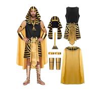 Spooktacular Creations Costume de roi pharaon pour homme adulte - Costume de roi égyptien pour Halloween L