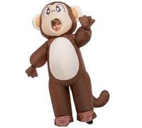 Spooktacular Creations Costume de singe gonflable pour enfants, déguisement d'Halloween pour garçons, déguisement de singe gonflable complet avec gants pour Halloween, cosplay et fêtes costumées.