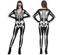 Spooktacular Creations Costume de squelette pour femme - Pour Halloween - Taille S