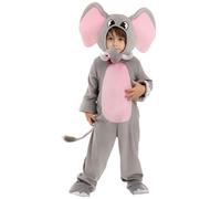 Spooktacular Creations - Costume d'Éléphant Doux et Câlin pour Enfants Cosplay Halloween (Small (5 - 7 yrs))