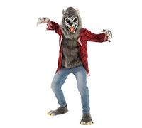 Spooktacular Creations Costume d'Halloween de Loup Garou Rouge pour Enfants avec Masque, Gants et Chaussures