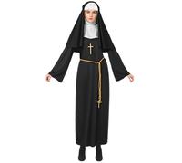 Spooktacular Creations Costume d'Halloween pour femme nonne adulte pour femme avec habit de nonne pour Halloween L