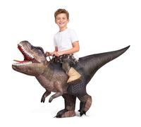 Spooktacular Creations Costume gonflable T-Rex pour enfants, costumes gonflables amusants, costumes de dinosaures à chevaucher avec impression numérique pour fêtes costumées d'Halloween
