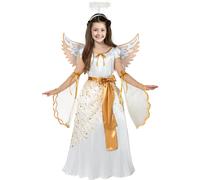 Spooktacular Creations Costume Halloween Angel For Girls Golden White Angel Robe For Kids For Halloween Roleplay Themed Party (grand 10-12 ans)