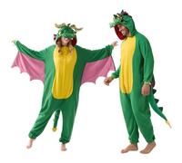 Spooktacular Créations Déguisement Dragon Unisexe Pyjama en Peluche pour Adultes (X-Large)