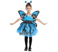 Spooktacular Creations Déguisement Papillon Enfant Fille Bleu