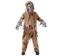Spooktacular Creations Enfant Garçon Effrayant Halloween Marron Zombie Costume pour Halloween Dress Up Party, Jeu de Rôle