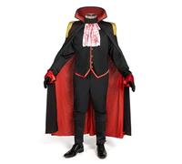 Spooktacular Creations Ensemble de costume de cavalier sans tête noir pour adulte, comprenant un gilet avec cape, une capuche, des couvre-bottes et des gants pour homme-S