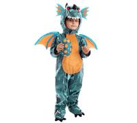 Spooktacular Creations Halloween Child Unisexe Blue Dragon Costume ， Deluxe Dinosaurs Set pour Halloween Party-3T