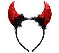 Spooktacular Creations Halloween Cornes de diable Bandeau Cornes de démon Chapeaux Cornes de diable rouge Accessoires de diable rouge pour enfants femmes hommes Halloween Costume Party