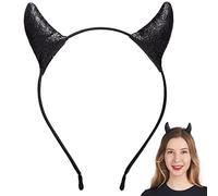 Spooktacular Creations Halloween Cornes de diable noir Bandeau Cornes de diable Bandeau Cornes de démon noir Bandeau Accessoires diable pour enfants femmes hommes Halloween Costume Party