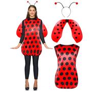 Spooktacular Creations Halloween Costume de coccinelle adulte avec bandeau et ailes pour femme Dress Up Party Cosplay, X-Large