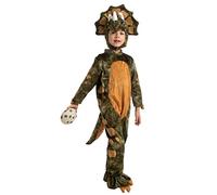 Spooktacular Creations Halloween Enfant Vert Réaliste Triceratops Costume pour tout-petit Unisexe Costume de Dinosaure Ensemble pour Enfant (Small (5-7 yrs))