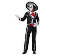 Spooktacular Creations Jour des hommes du Mariachi Senor Senor Adulte Costume Set Halloween Dress Up Party, Dia Los Muertos (XX-GARD)