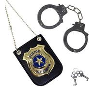 Spooktacular Creations Police Pretend Play Toy Set For School Classroom Dress Up Pretend Play Detective Role Play Accessory Stocking Birthday Party Favor Supplies
