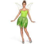 Spooktacular Creations Robe de Conte de Fées Verte pour Femme avec Ailes Ensemble de Costume pour Adulte Halloween Dress Up Party Cosplay-M