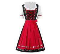 Spooktacular Creations Robe de fête de la bière allemande pour femme, costume d'Halloween brodé pour Halloween, cosplay et festival de la bière
