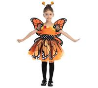 Spooktacular Creations Unique Fantasy Monarch Butterfly Costume for Kids Halloween (XS (3-4 ans))