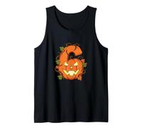 Spooky 6-7 Citrouille Faces Couple Vêtements Halloween Débardeur
