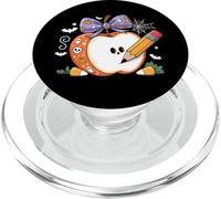 Spooky Apple Teacher Halloween Fun Class Halloween Vibes PopSockets PopGrip pour MagSafe