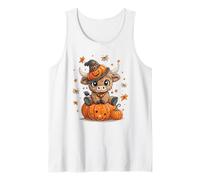 Spooky Baby Highland Cow Halloween Citrouille Animaux Amoureux Débardeur