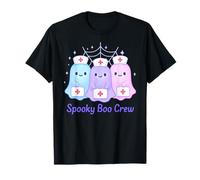 Spooky Boo Crew Pastel Cute Ghost Infirmières médicales Halloween T-Shirt