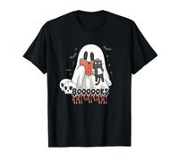 Spooky Books Ghost Cute Book Lovers, Halloween, Histoires effrayantes T-Shirt
