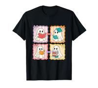 Spooky Books Ghost Cute Book Lovers, Halloween, Histoires effrayantes T-Shirt