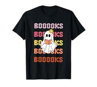 Spooky Books Ghost Cute Book Lovers Halloween Reading Spooky T-Shirt