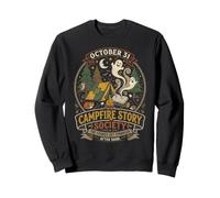 Spooky Campfire Story Society Halloween 31 Octobre Nuit Sweatshirt