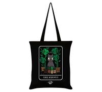 Spooky Cat Tarot The Hermit Sac fourre-tout Noir 38 x 42 cm, Noir , Taglia unica, Casual