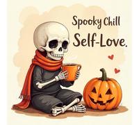 Spooky Chill Self Love Coloring Book for Kids Ages 2-8: Build Focus Cute Big Coloring Pages Holiday Gift For Boys And Girls Boost Creativity Encourage ... Big Coloring Pages Holiday Gift For Boys And