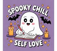 Spooky Chill Self Love Coloring Book for Kids Ages 2-8: Screen Free Quiet Time For Kids Great Christmas Gift Bold Line Easy Outlines Enjoy Hours Of ... Free Quiet Time For Kids Great Christmas
