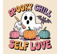Spooky Chill Self Love Coloring Book for Kids Ages 2-8: Simple Pictures For Early Learners Easy Improve Fine Motor Skills Perfect Birthday Gift Build ... FavorSimple Pictures For Early Learners Easy