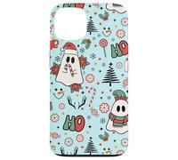 Spooky Christmas Ghost Ho Ho Merry Cute Holiday Coque pour iPhone 13