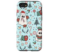 Spooky Christmas Ghost Ho Ho Merry Cute Holiday Coque pour iPhone SE (2020) / 7/8