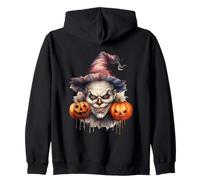 Spooky Clown with Pumpkins for Halloween Sweat à Capuche