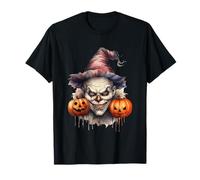 Spooky Clown with Pumpkins for Halloween T-Shirt