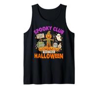 Spooky Club Halloween Mignon Automne Automne Saison Amoureux Débardeur