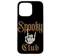Spooky Club Rock Squelette Main Octobre Forever Coque pour iPhone 15 Pro Max