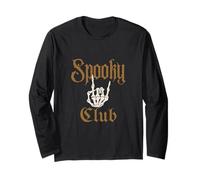 Spooky Club Rock Squelette Main Octobre Forever Manche Longue