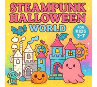 Spooky Cute Halloween Coloring Book for Kids Ages 3-7 - Fun and Easy Coloring Pages in a Steampunk Halloween World: 20 original illustrations across ... and early learners who love Halloween