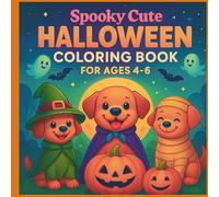 Spooky Cute HALLOWEEN Coloring Books: For Ages 4-6