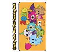 Spooky Cutie 2026 New Year Coloring Book | 20 Pages of Adorable Creepy Creatures | Cute Monster Party Kids Activity | Digital Download PDF