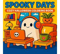 Spooky Days: Cozy Halloween Coloring Book for Adults and Kids - Cute Ghosts, Fall Vibes & Relaxing Autumn Scenes: 40 Single-Sided Pages of Kawaii ... Stress Relief, Mindfulness & Fall Activities