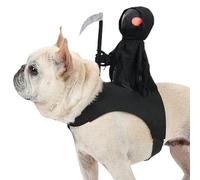 Spooky Design Dog Halloween Costumes, Knight Dog Costume, Sturdy Funny Pet Costumes, Costumes pour Halloween, Home Event, Intérieur, Outdoor, Black Color