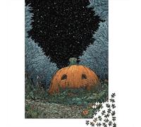 Spooky Forest Pumpkin Puzzle 1000 Pièces Educa Jouet en Bois Cadeau Unique Décoration Intérieure Jeu Éducatif Challenge Toy Adultes & Enfants des 14 Ans 38x26cm/1000pcs