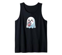 Spooky Ghost Boba Tea Lover Halloween Creature Monster Débardeur